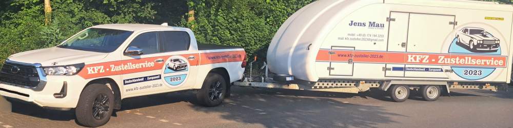 Fahrzeug mit Trailer: KFZ Zustellservice 2023 Kfz Überführungen